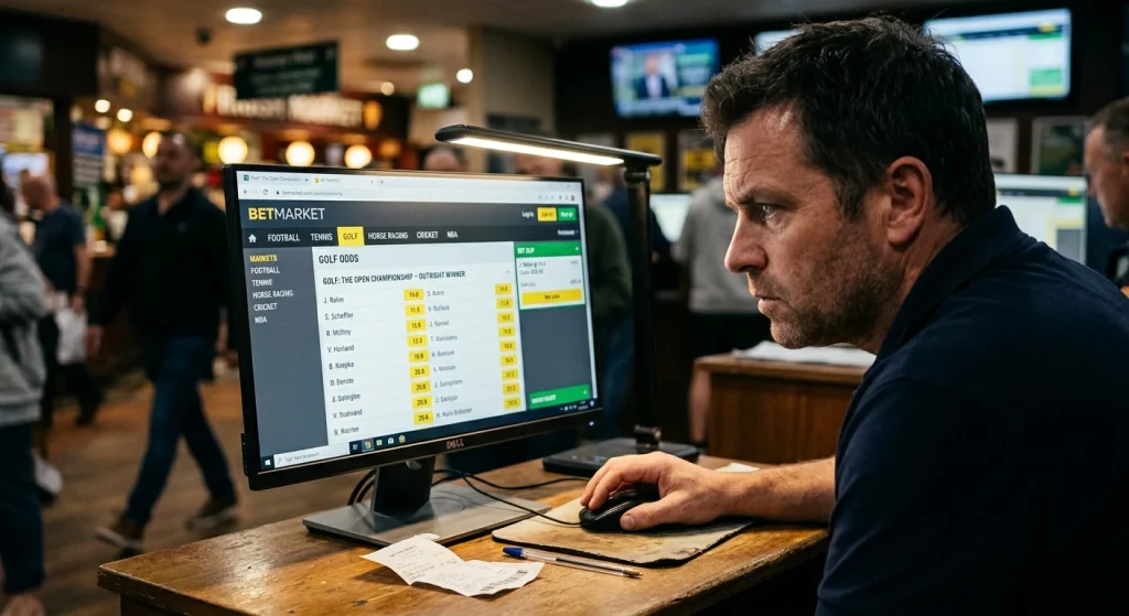 Punter focused solely on outright odds while ignoring other golf betting markets