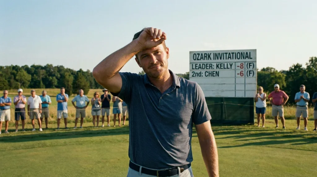Lesser-known golfer leading a weak-field event with minimal gallery
